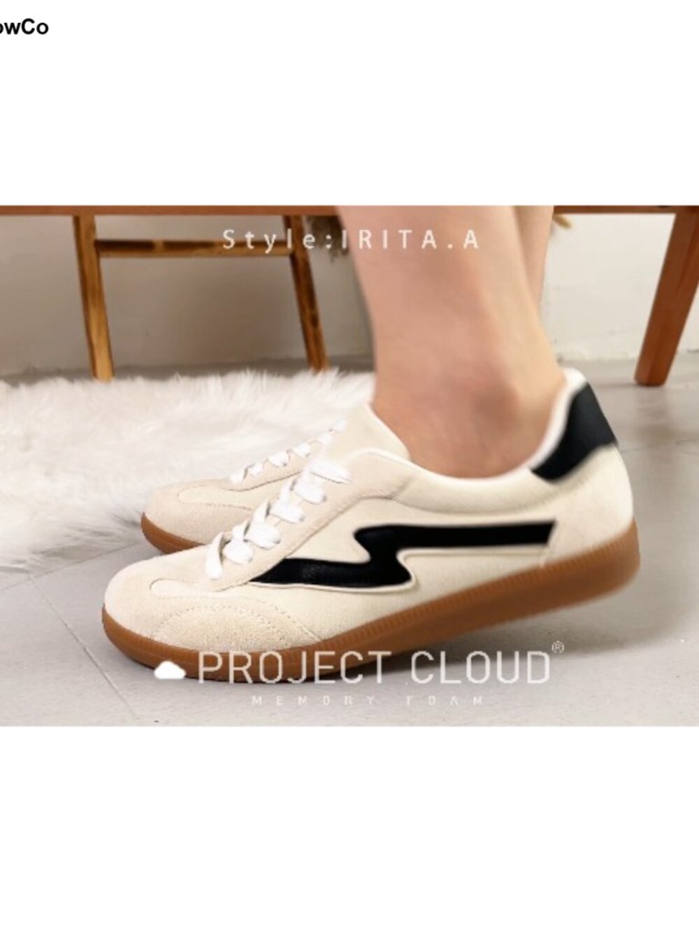 Womens Comfortable Walking Sneakers Memory Foam Non-Slip Lace-Up - Picture 5 of 5